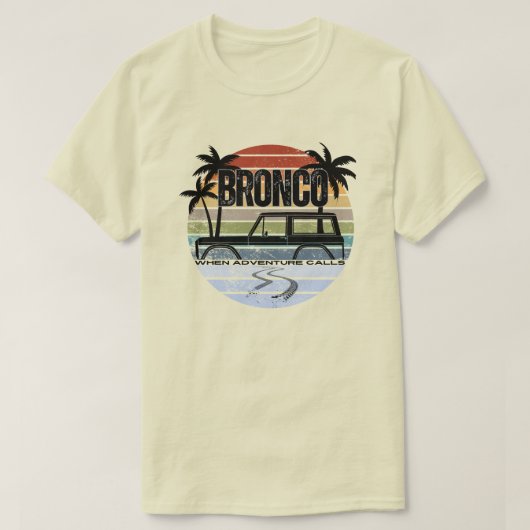 Bronco Adventure T-shirt (Design voorkant)