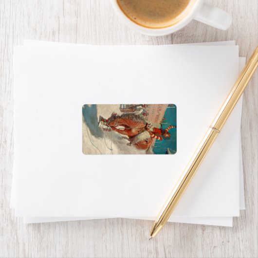 Bronco Buster, 1906, ingediend door Newell Convers Etiket (Insitu)