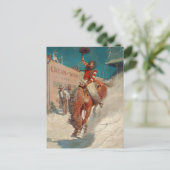 Bronco Buster door Newell Convers Wyeth Feestdagenkaart (Staand voorkant)