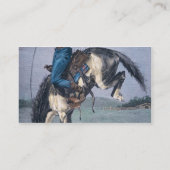 Bronco-Buster (gekleurd gravure) Visitekaartje (Achterkant)