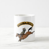 Bronco Buster met tekst Koffiemok (Center)