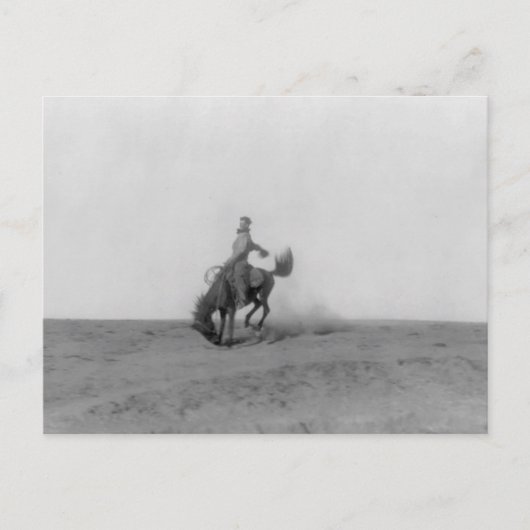 Bronco Busting Briefkaart (Voorkant)