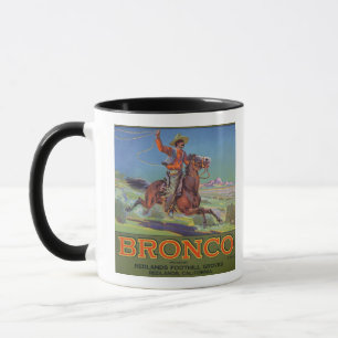 "Bronco Sinaasappels, c.1900 (kleurenlitho) Mok