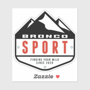 Bronco Sport forum schild logo Sticker