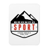 Bronco Sport forum shield logo nr. 2 Magneet (Verticaal)