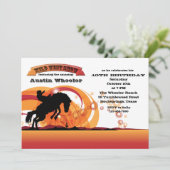 Broncobuster uitnodiging (Staand voorkant)