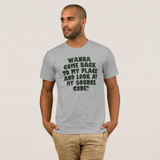 Broncode - Computer Humor T-shirt (Voorkant volledig)