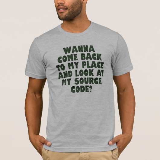 Broncode - Computer Humor T-shirt (Voorkant)