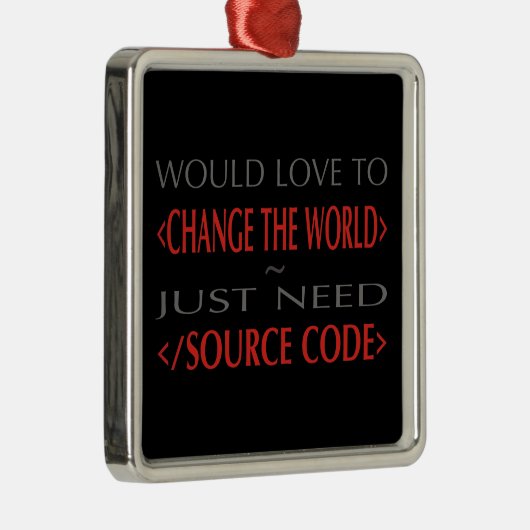 Broncode Metalen Ornament (Rechts)