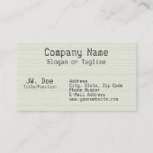 Broncode Visitekaartje (Achterkant)