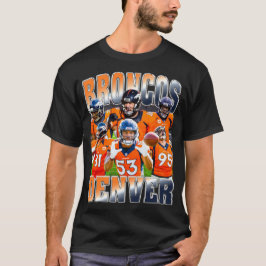 Broncos Denver Bootleg 90s  College T-shirt