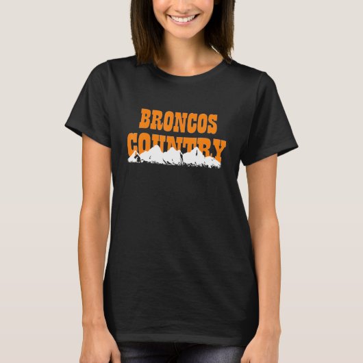 Broncos Rocky Mountain Denver Colorado T-shirt (Voorkant)