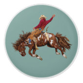  broncostrijder keramische knop (Voorkant)