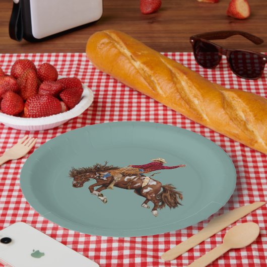  broncostrijder papieren bordje (Picknick)