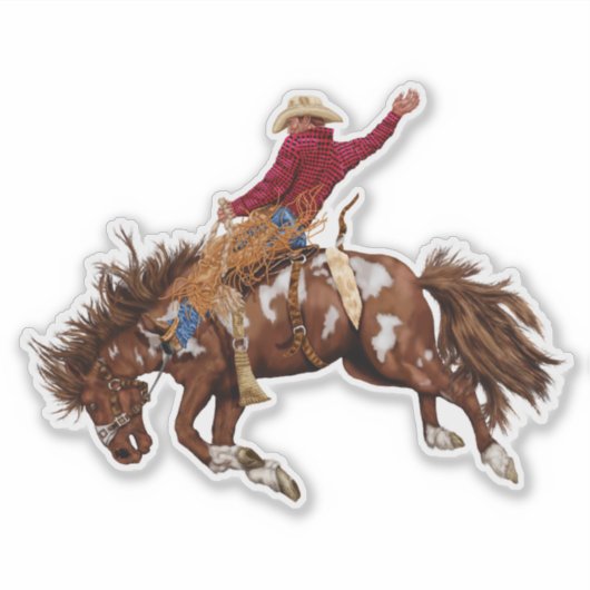 broncostrijder sticker (Voorkant)