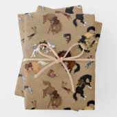 Broncs en Cowboys Inpakpapier Vel (In situ)