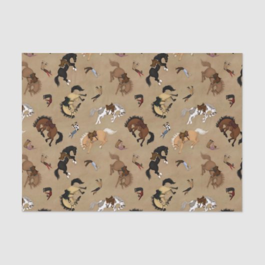 Broncs en Cowboys Tissuepapier (Voorkant)