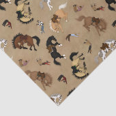 Broncs en Cowboys Tissuepapier (Detail)