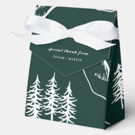 Brondenbomen in de buitenlucht bedankdoosjes