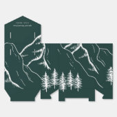 Brondenbomen in de buitenlucht bedankdoosjes (Ongevouwen)