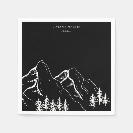 Brondenbomen in de buitenlucht servet (Voorkant)