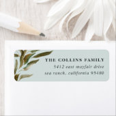 Broned Branches Return-adreslabel Etiket (Insitu)