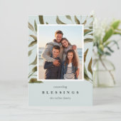 Broned Branches | Vakantieknopkaart Feestdagenkaart (Staand voorkant)