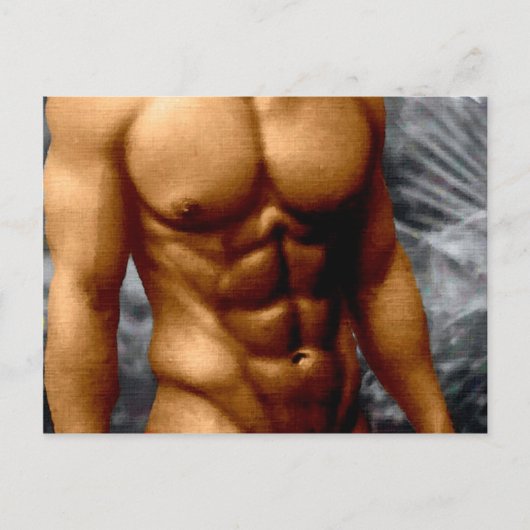 Broned Hunk Briefkaart (Voorkant)