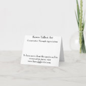 Bronforel Notecard Kaart (Achterkant)