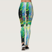 brongeel groen leggings (Achterkant)
