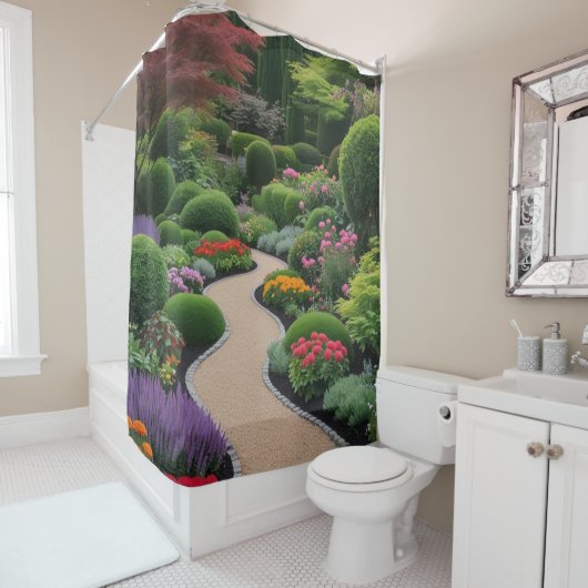 bronlandschap douchegordijn (In situ)