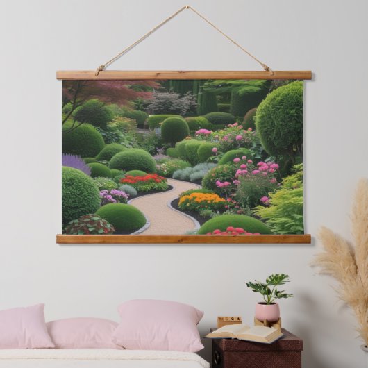 bronlandschap hangend wandkleed (Slaapkamer)