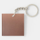 Brons | Aangepaste QR-code Business Logo Social Me Sleutelhanger (Achterkant)