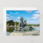 Brons beeld in de tuin van het kasteel van Versail Briefkaart (Voorkant / Achterkant)
