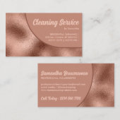 Brons Beige Bold Eenvoudig Elegant Visitekaartje (Voorkant / Achterkant)