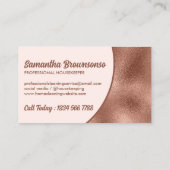 Brons Beige Bold Eenvoudig Visitekaartje (Achterkant)