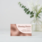 Brons Beige Bold Eenvoudig Visitekaartje (Staand voorkant)