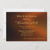 Brons Black Gold Elegant Embellish Kerstmis Kaart (Achterkant)