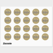 Brons & Blauw Afstuderen Envelop Seal Stickers (Vel)