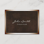 Brons Border Chauffeur Chubby Visitekaartje (Voorkant)