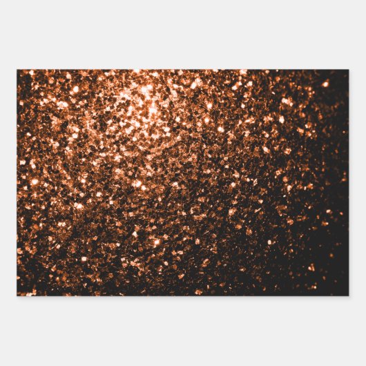 Brons bruin faux glitter schittert inpakpapier vel (Voorkant)