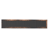 Brons bruin koper faux glitters fonkelt zwart medium tafelloper (Horizontaal)
