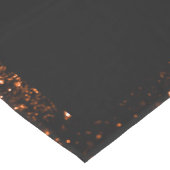 Brons bruin koper faux glitters fonkelt zwart medium tafelloper (Hoek)