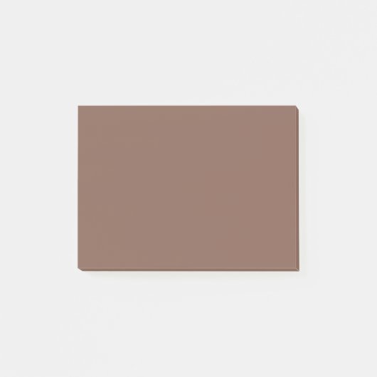 Brons Bruine Effen Kleur Post-it® Notes (Voorkant)