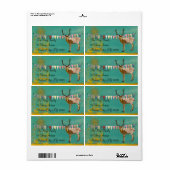 Brons Buck Sunshine Blauwgroen Label (Full Sheet)