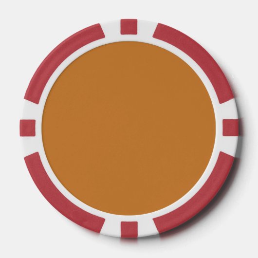 Brons (effen kleur) poker chips (Voorkant)