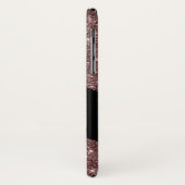 Brons en glitter Elegant monogram Case-Mate iPhone Case (Achterkant/links)