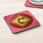 Brons en goud onderzetter (Linkerzijde)