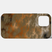 Brons en Kopermarmer Abstract Case-Mate iPhone Case (Achterkant (horizontaal))