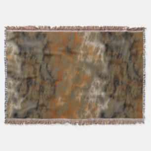Brons en Kopermarmer Abstract Deken
